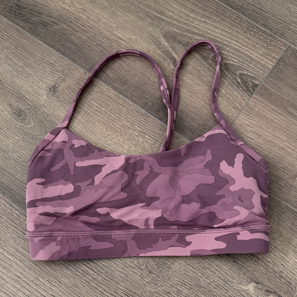 lululemon Purple Camo Sports Bra